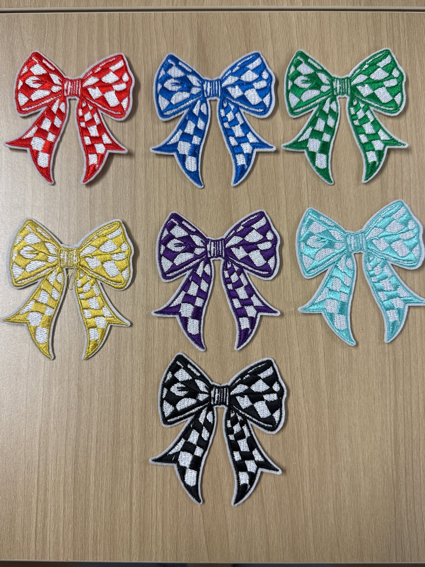 4” Bow Iron On Patches