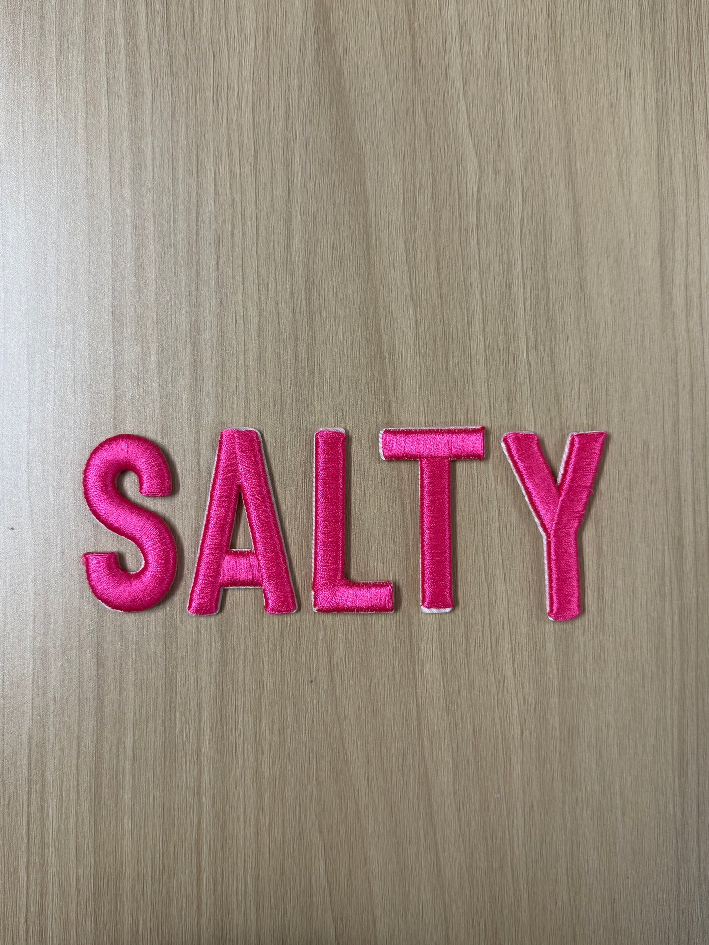 4” “Salty” Iron On Patches