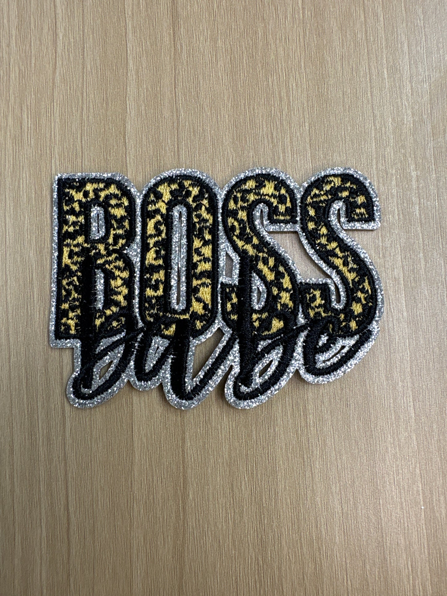 Boss babe 3”iron on patch
