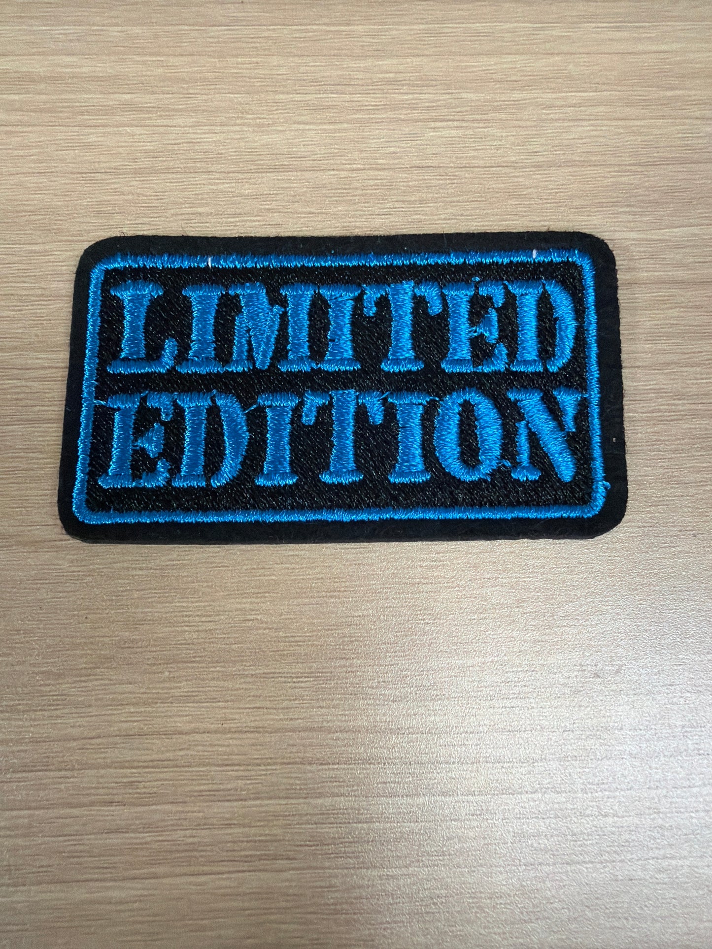 Limited Edition Iron On Patch – Black and Blue Aesthetic Patch