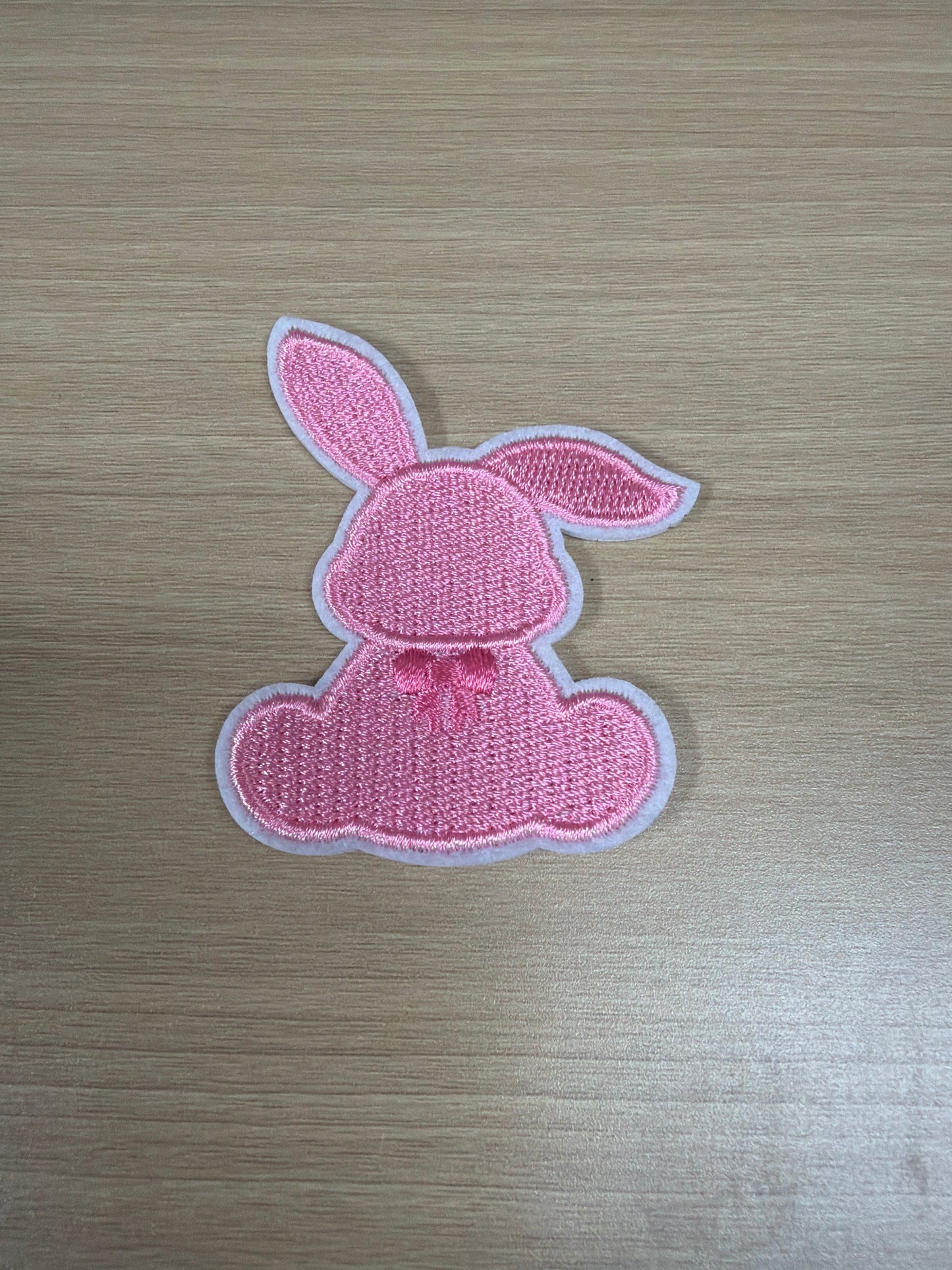 Pink Easter Bunny Iron On Patch – Spring Patch