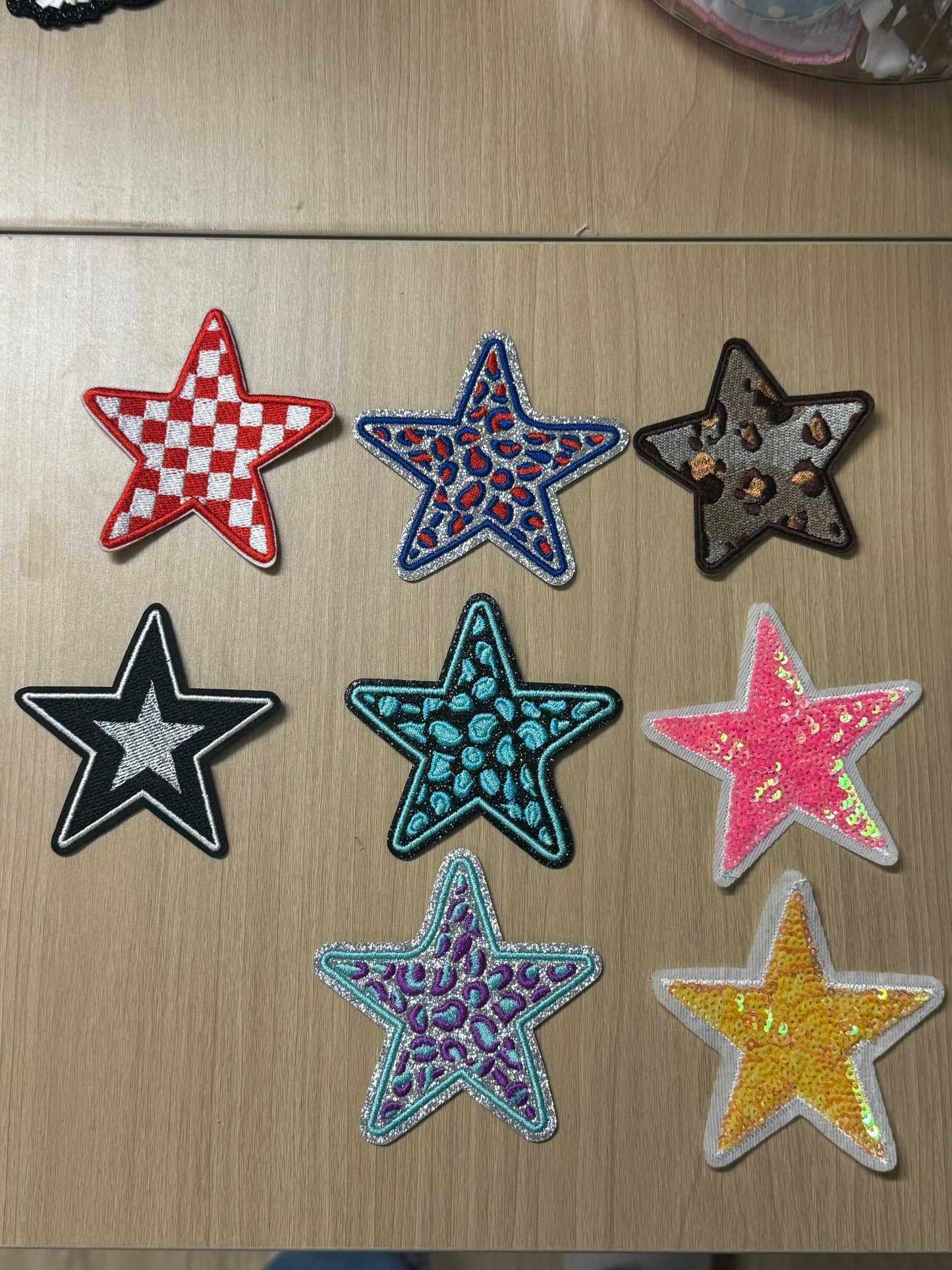 3” Star Iron On Patches