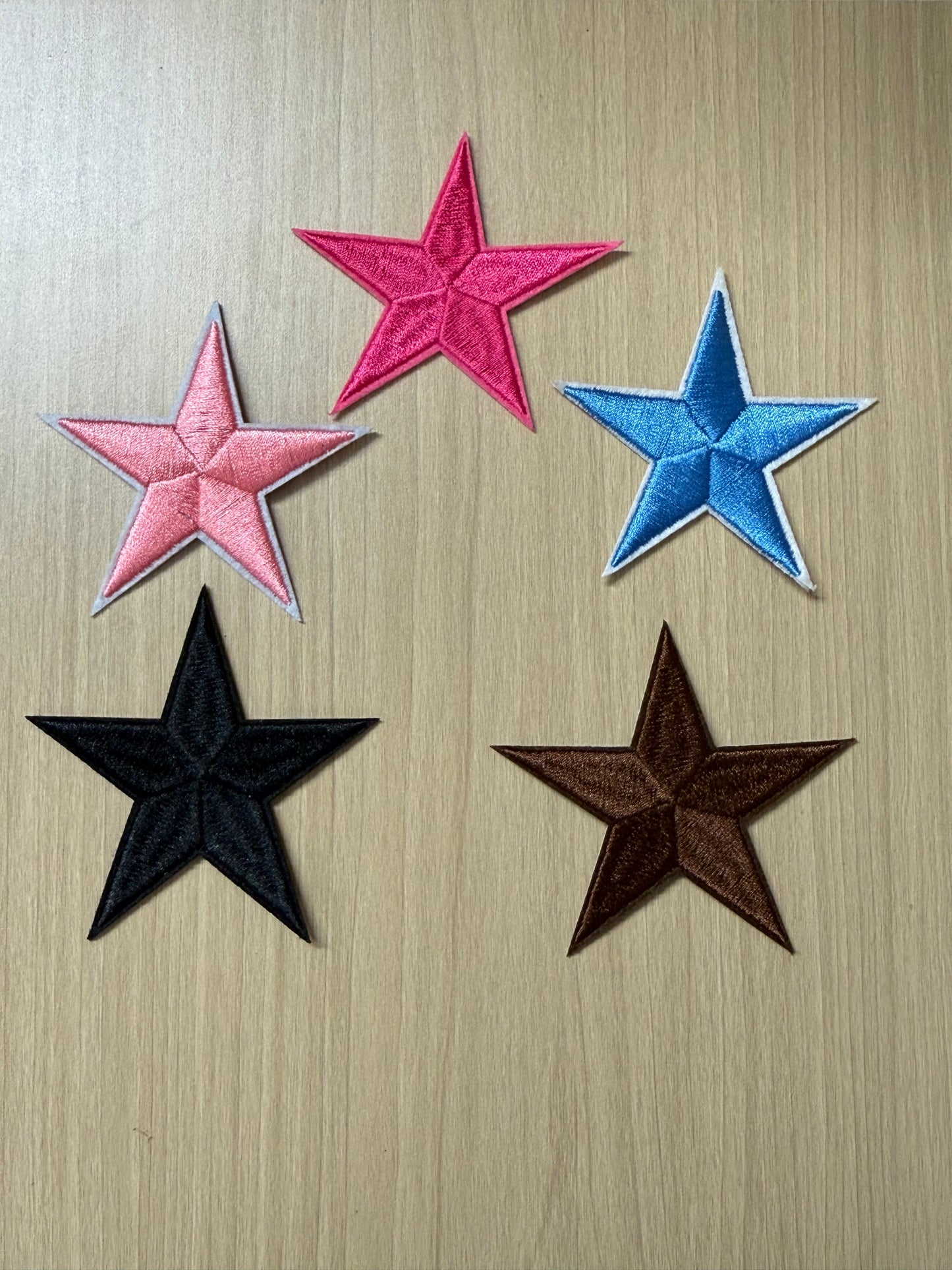 3” Star Iron On Patches