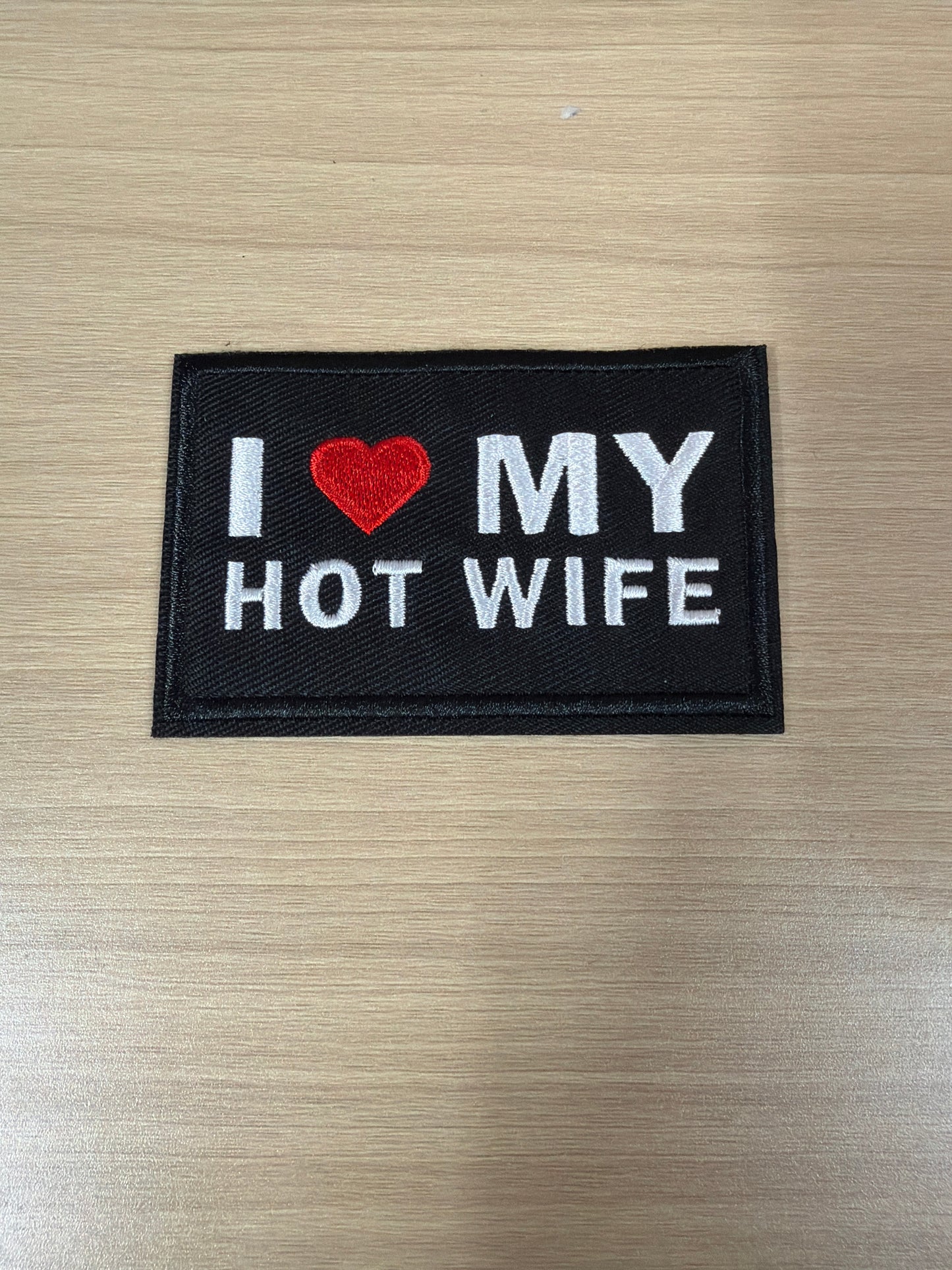 Hot Wife Iron On Patch – Funny Aesthetic Quote Patch