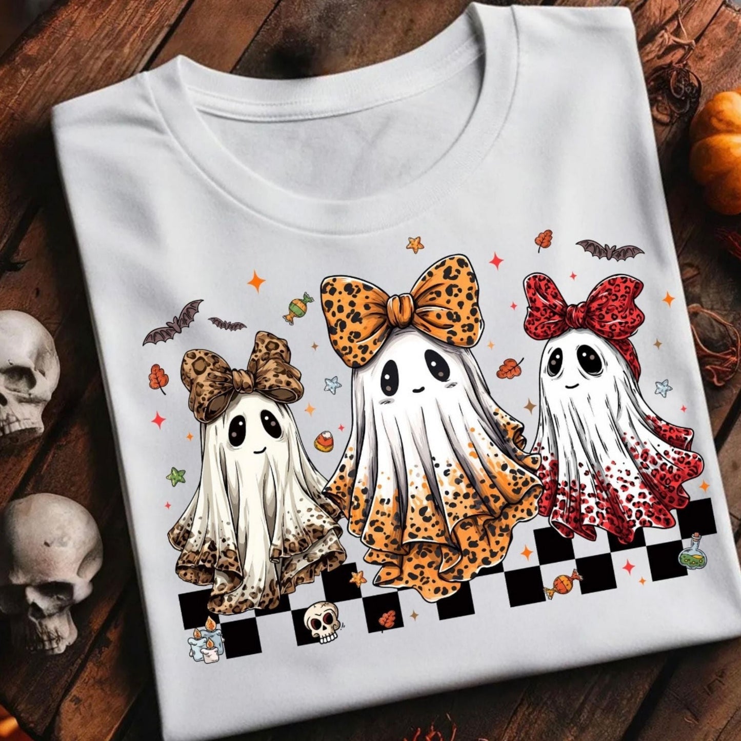 Matte DTF Ghost Animal Print