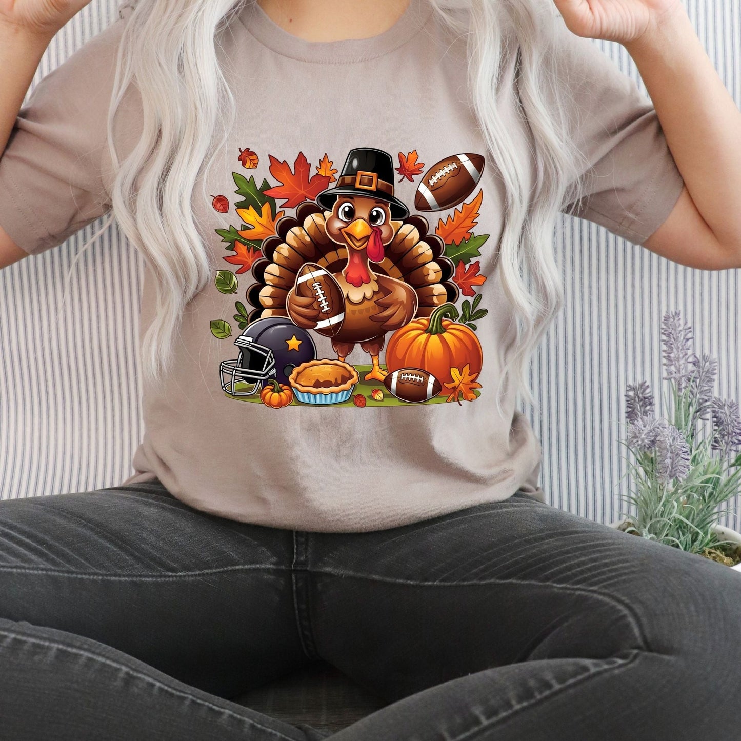 Matte DTF Turkey Football