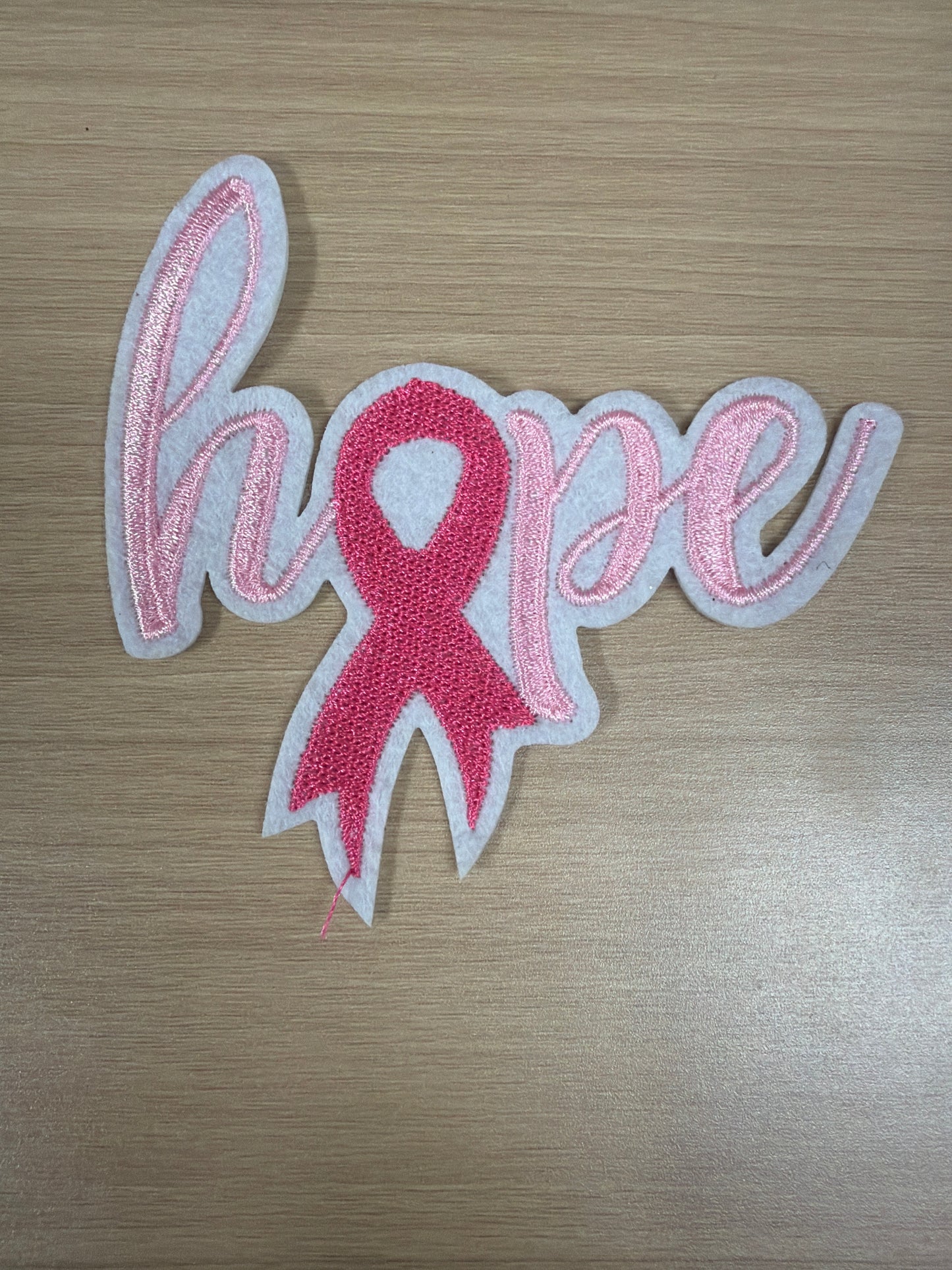 Faith Cross Hope Iron On Patch – Breast Cancer Inspirational Apparel