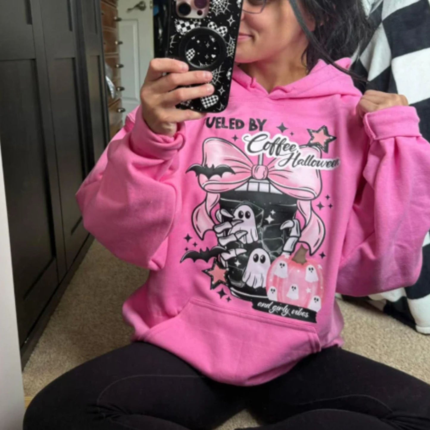 Glitter Screen Print Fueled by Halloween