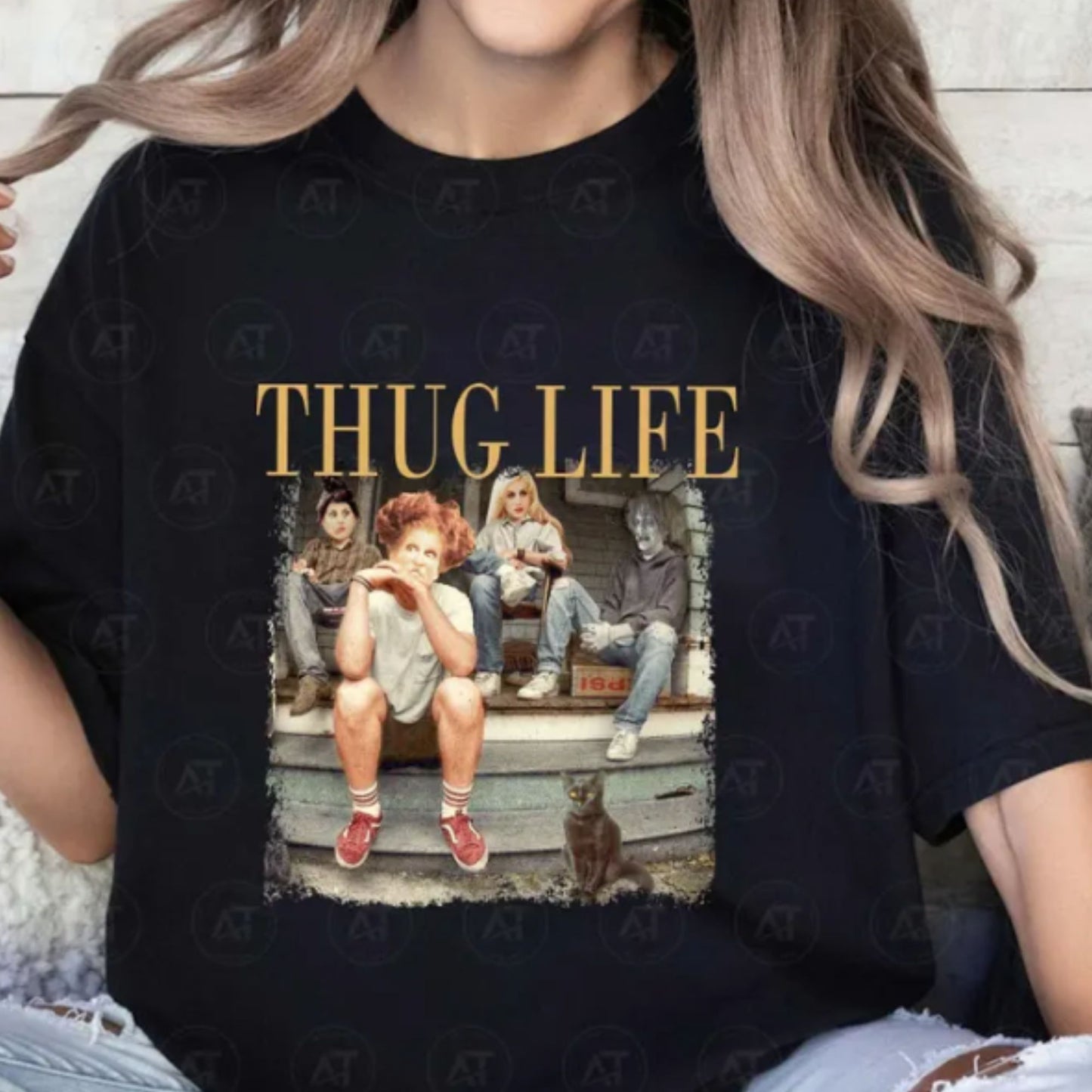 Glitter Screen Print Halloween Thugs