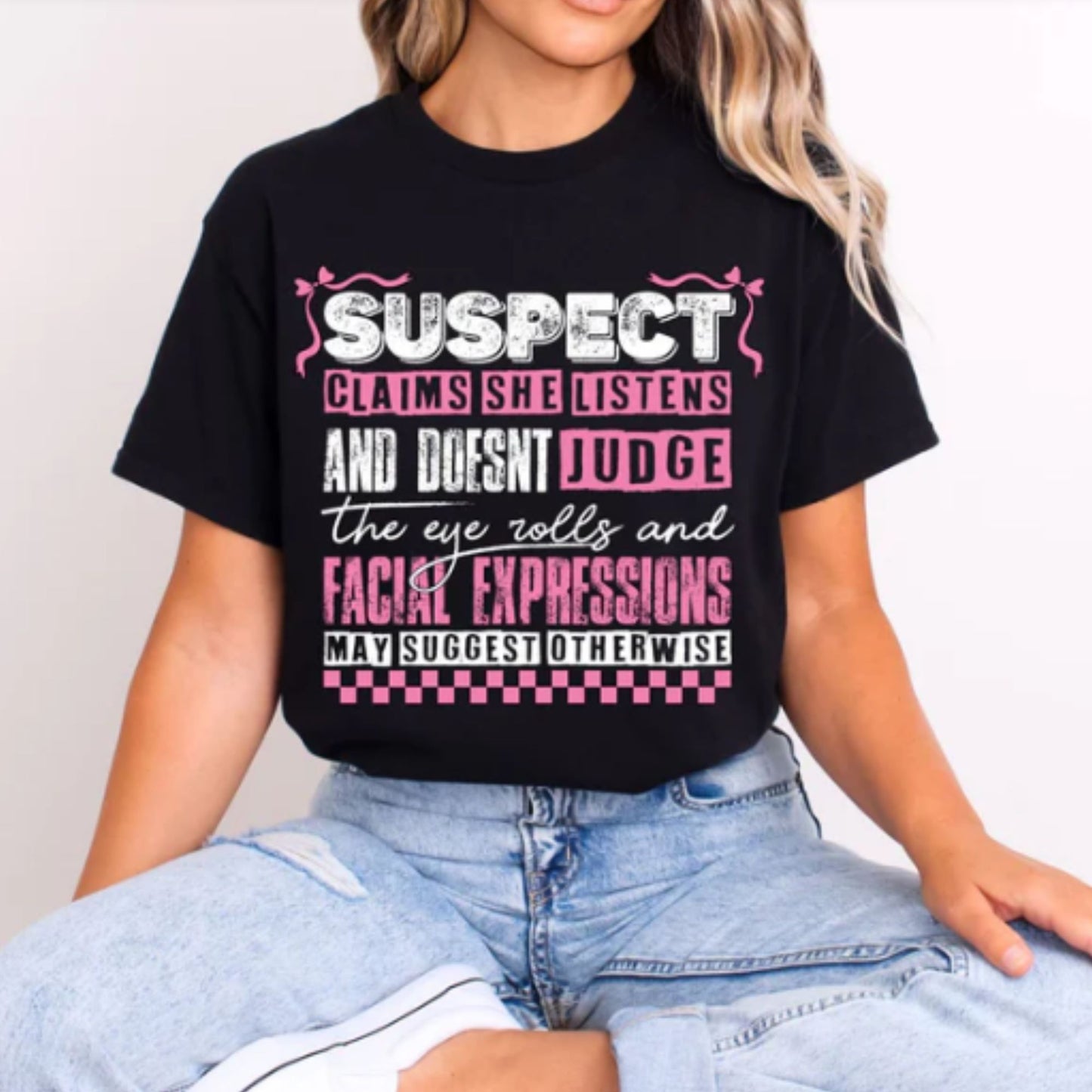 Glitter Screen Print Suspect