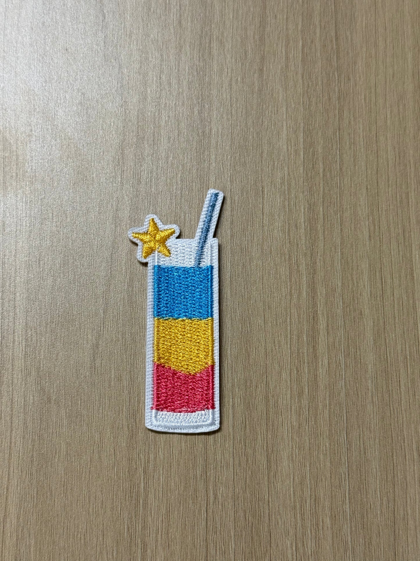 Summer Drink iron on patch