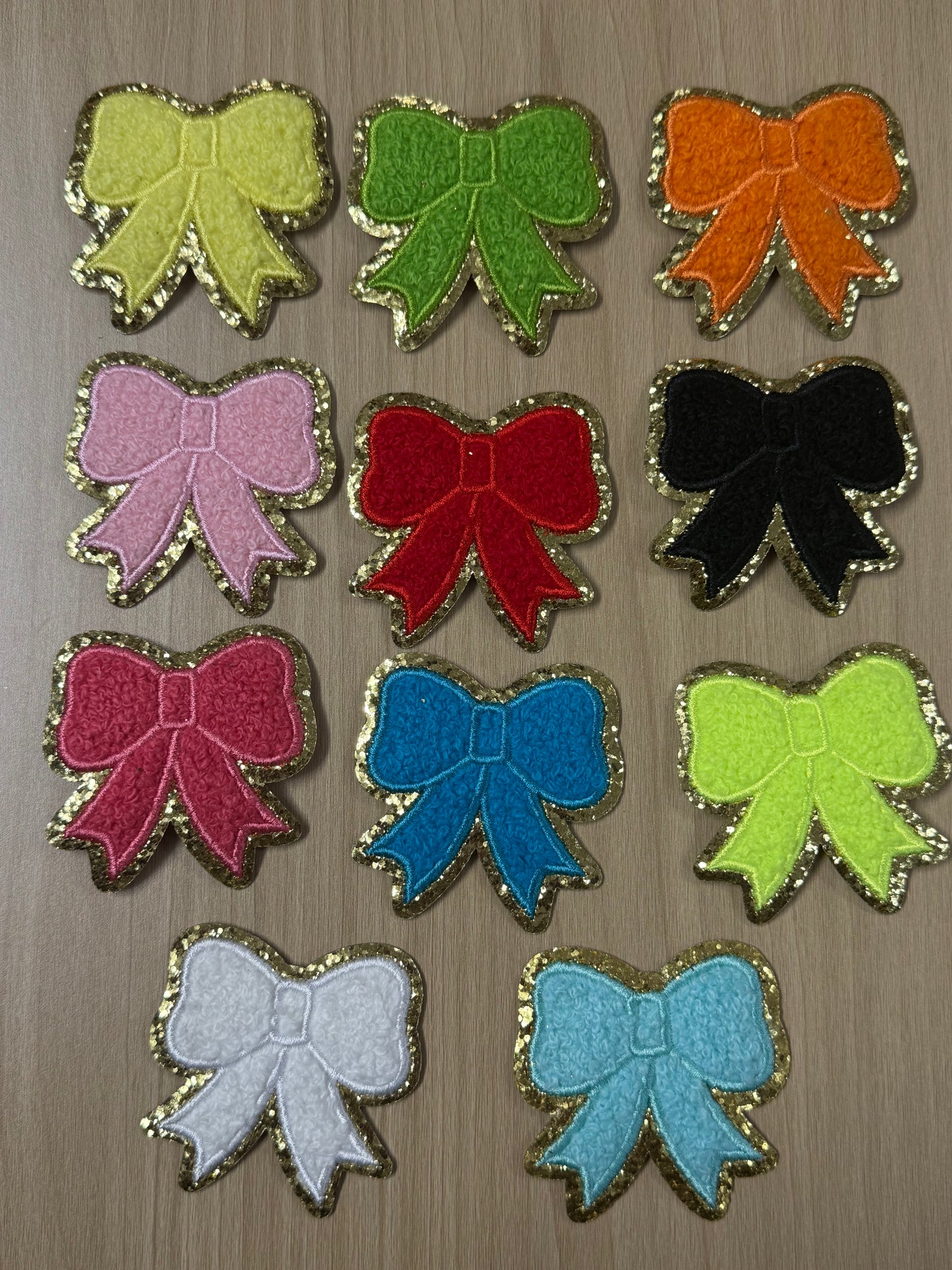 2” Bow Iron On Patches