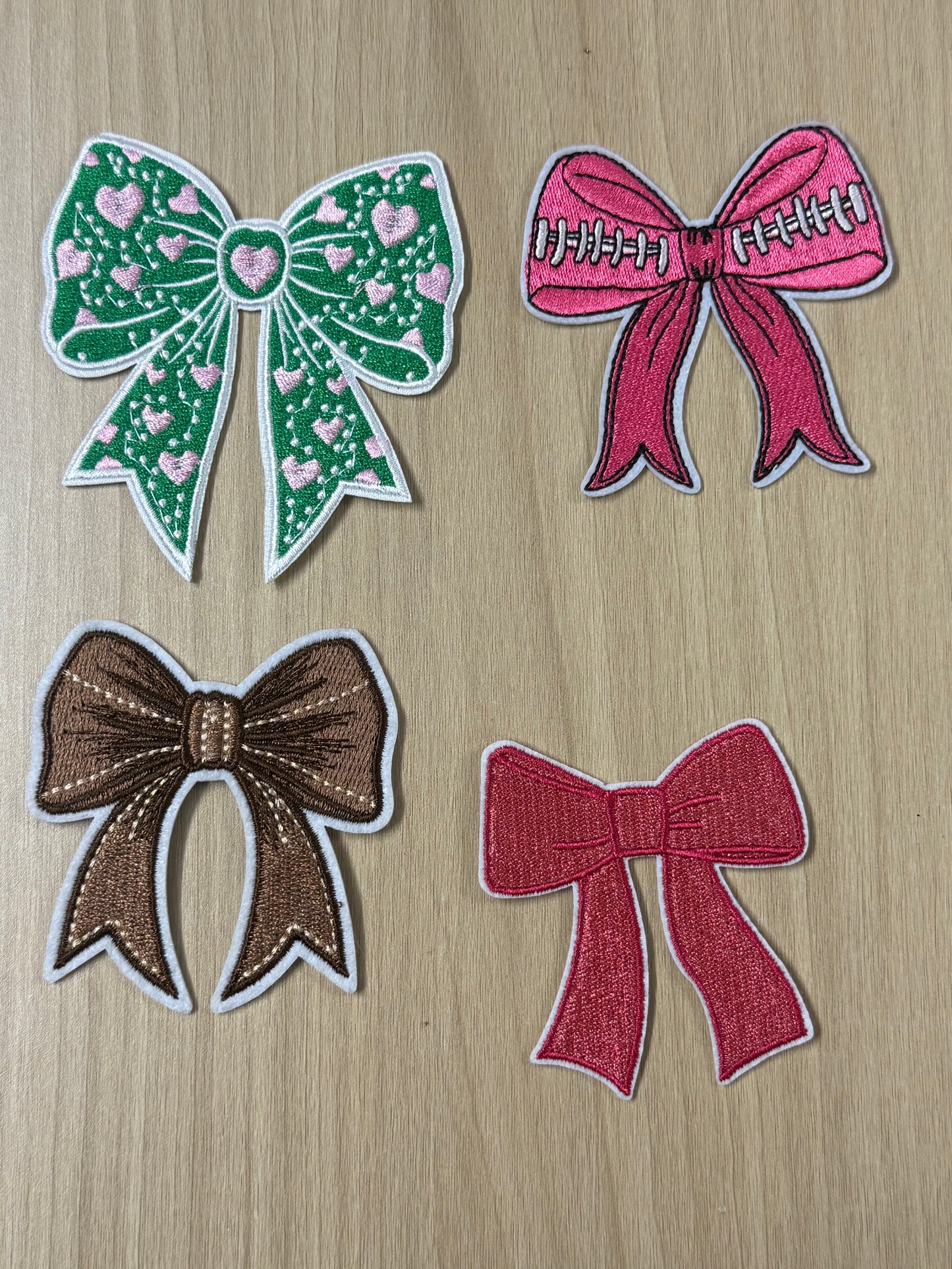 2” Bow Iron On Patches