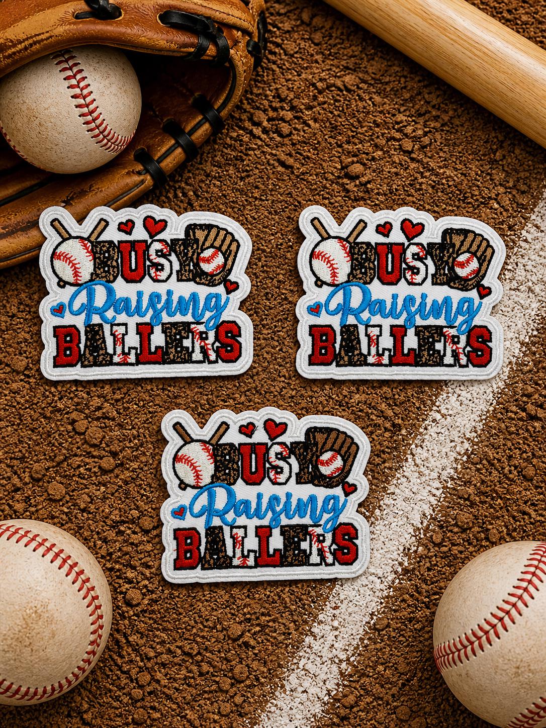 Baseball Mom Patch, Embroidered Iron-On, Sports Game Day Apparel