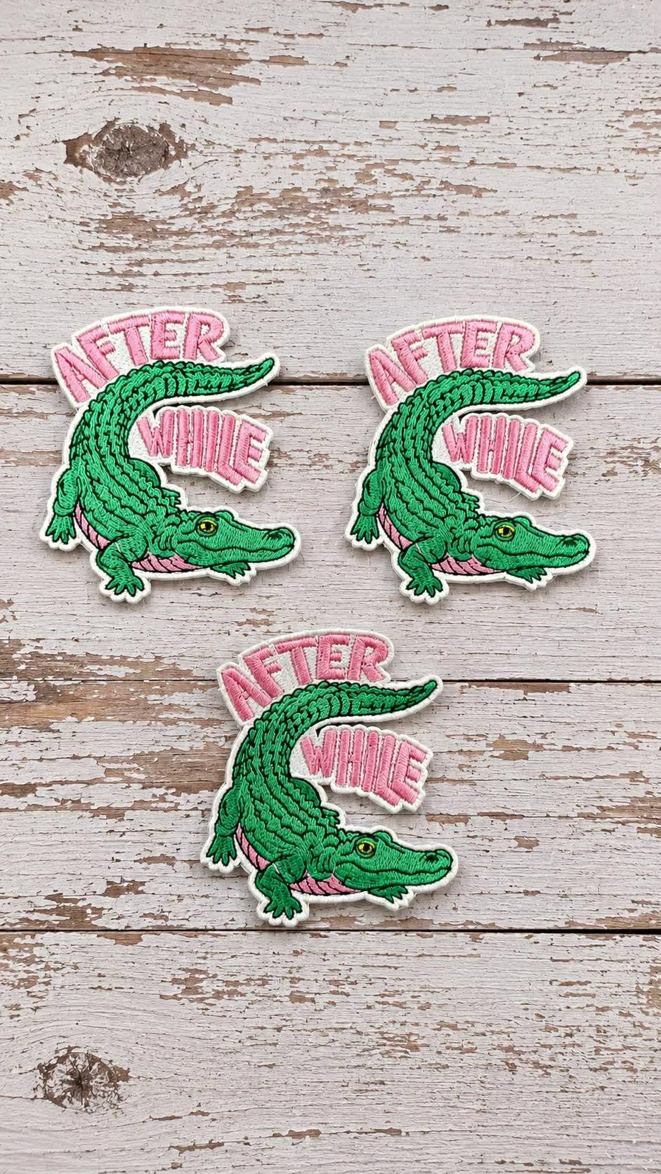 After While Alligator Embroidered Patch