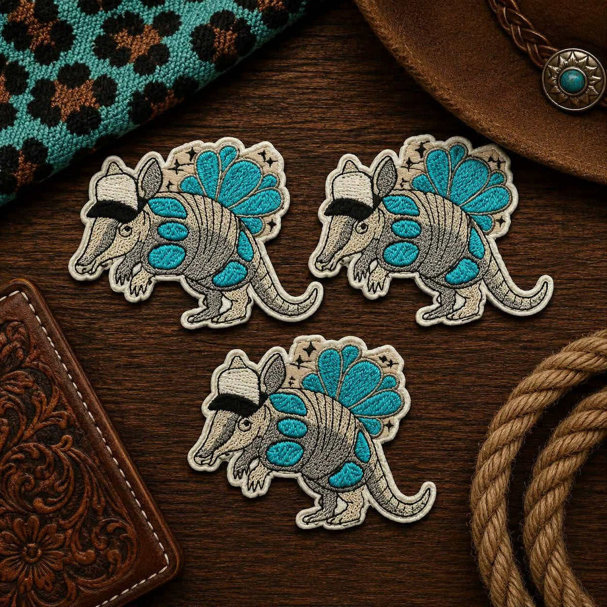Western Armadillo Trucker patch
