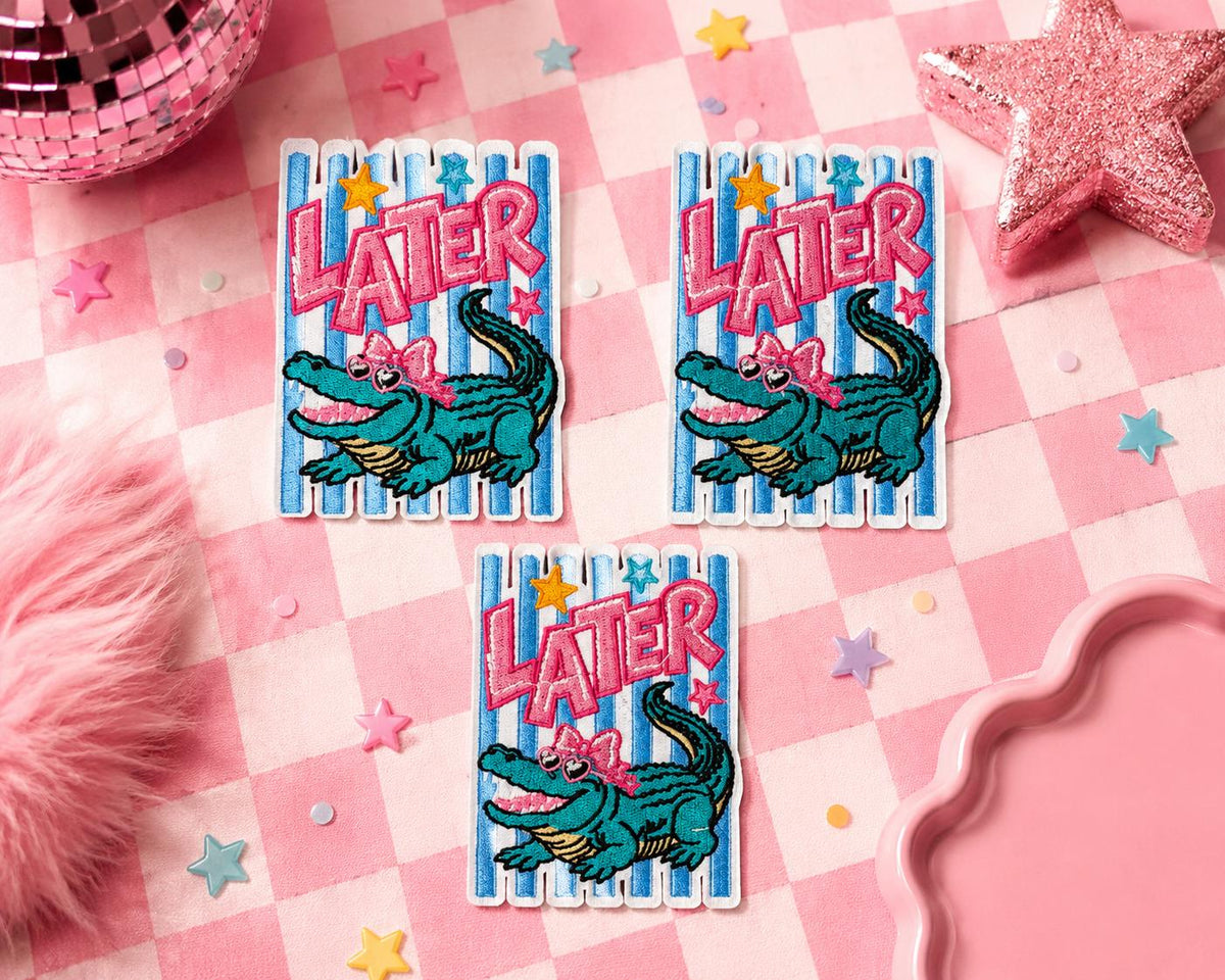 Later Gator Embroidered Iron-On Patch