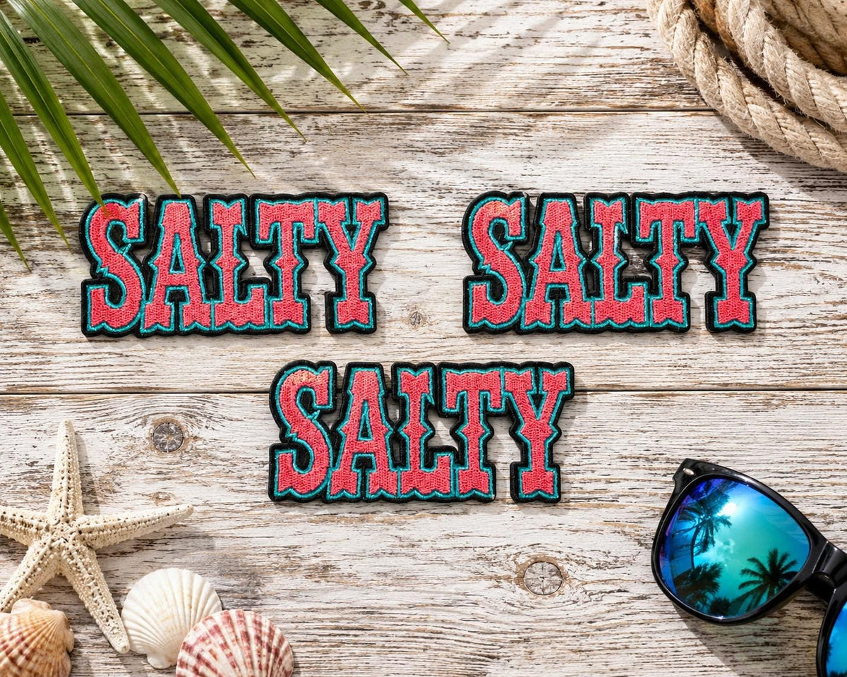 Salty Embroidered Iron-On Patch