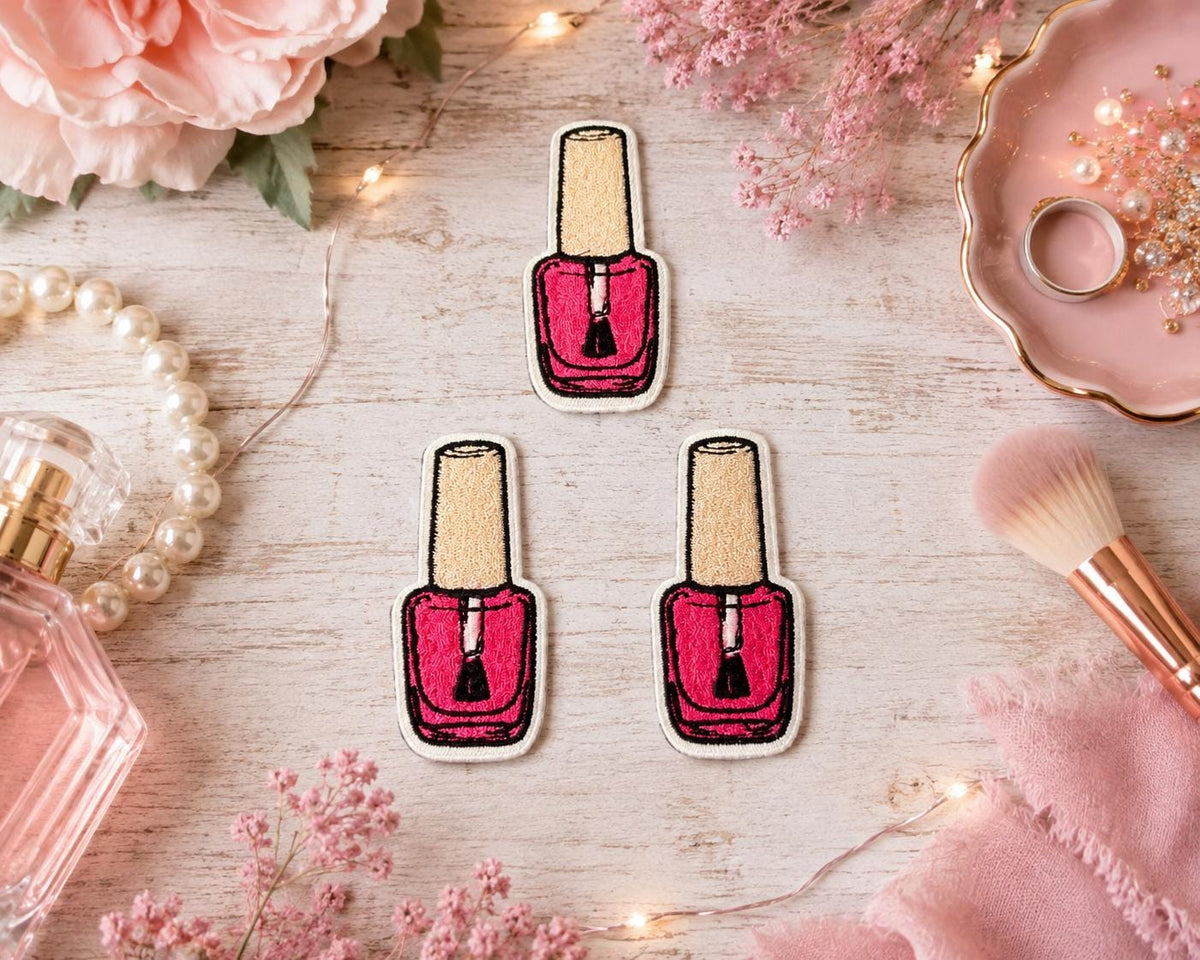 Pink Nail Polish Patch