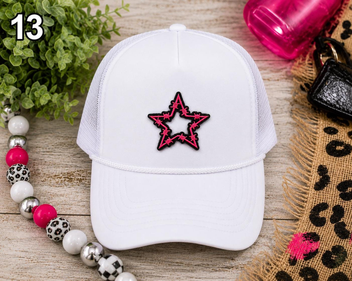 Barbed Wire Star Embroidered Patch