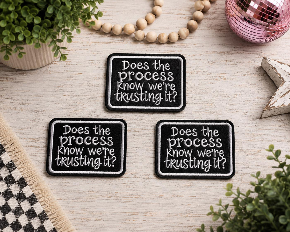 Does the Process Know Were Trusting It Leather Patch