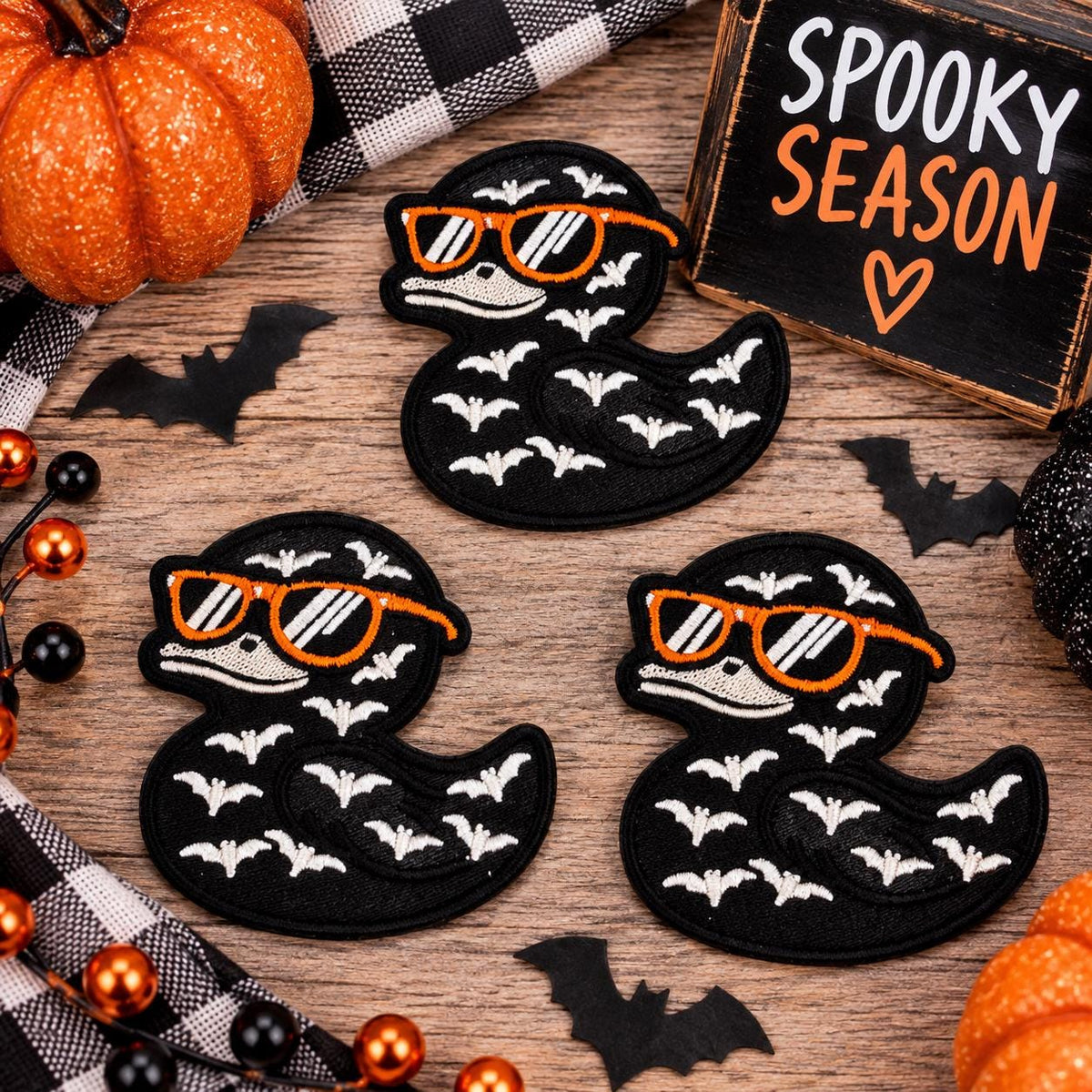 Spooky Halloween Duck Patch