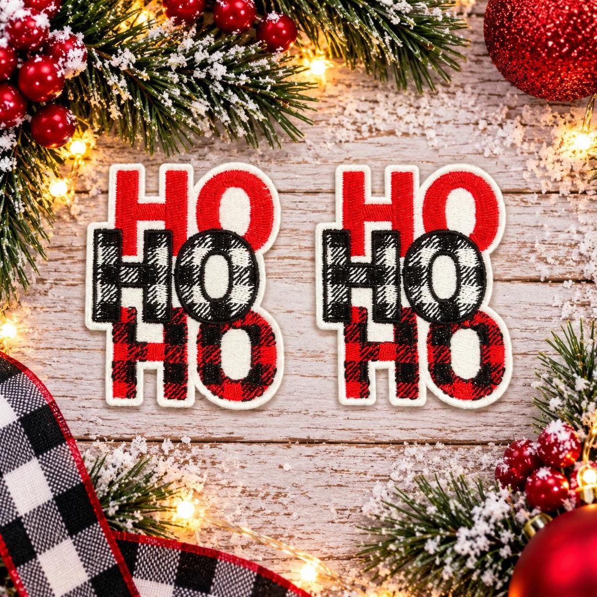 Ho Ho Ho Christmas Embroidered Patch