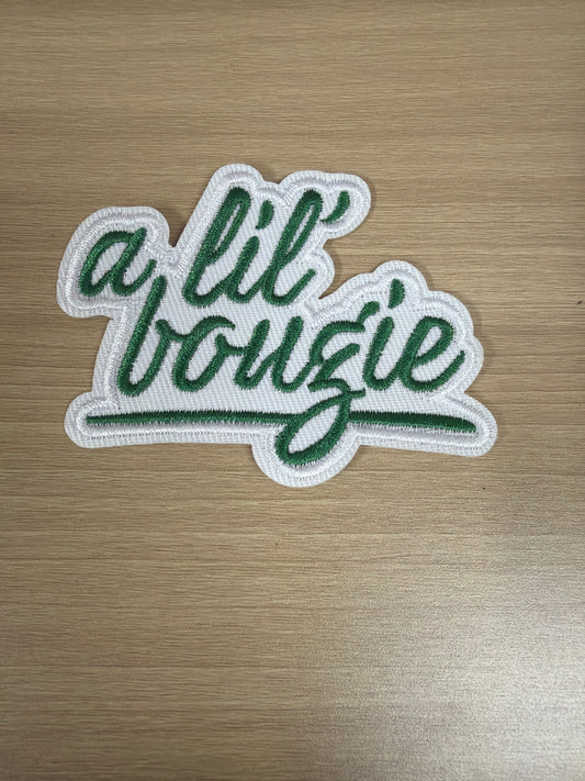 A Lil Bougie Iron On Patch – Trendy Funny Aesthetic Patch (Green)