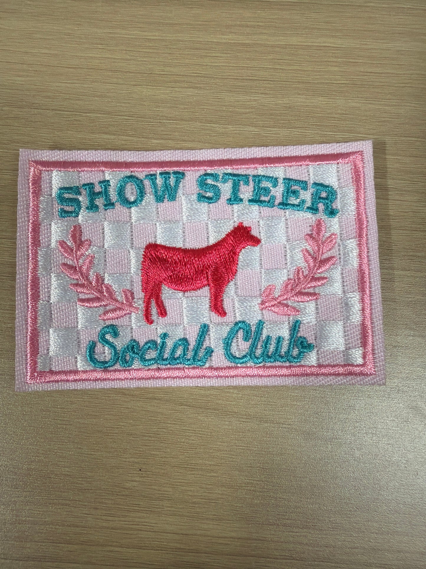 Show Steer Social Club Iron On Patch – Western Livestock Show Patch