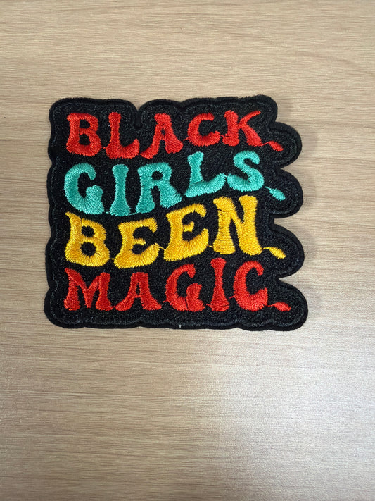 Black Girl Magic Iron On Patch – Inspirational Positive Quote Patch
