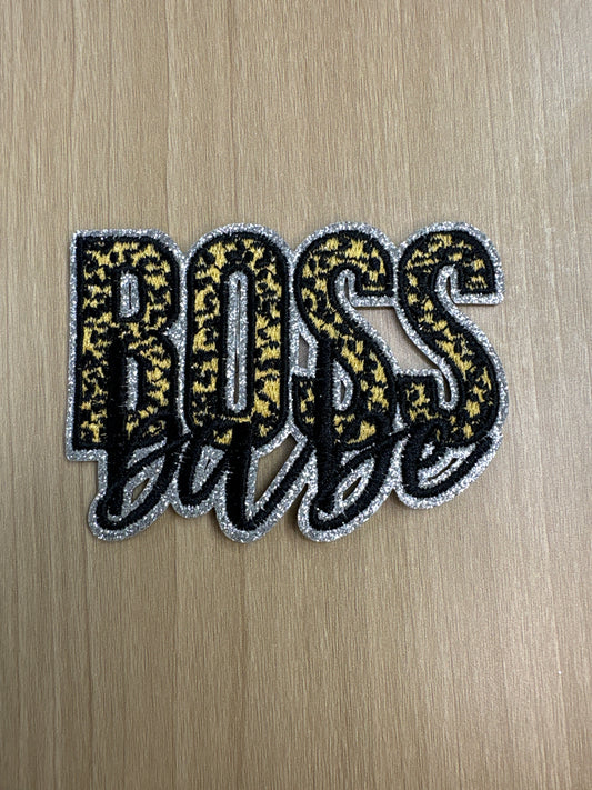 Boss babe 3”iron on patch