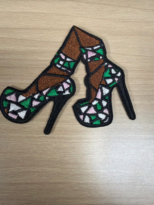 High Heels Iron On Patch – Fashion Glam Girl Patch