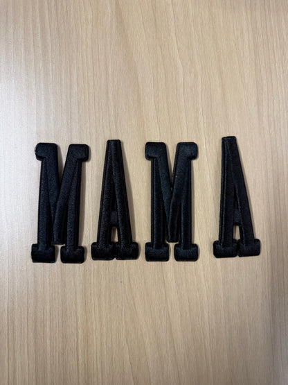 4” “Mama” Iron On Patches