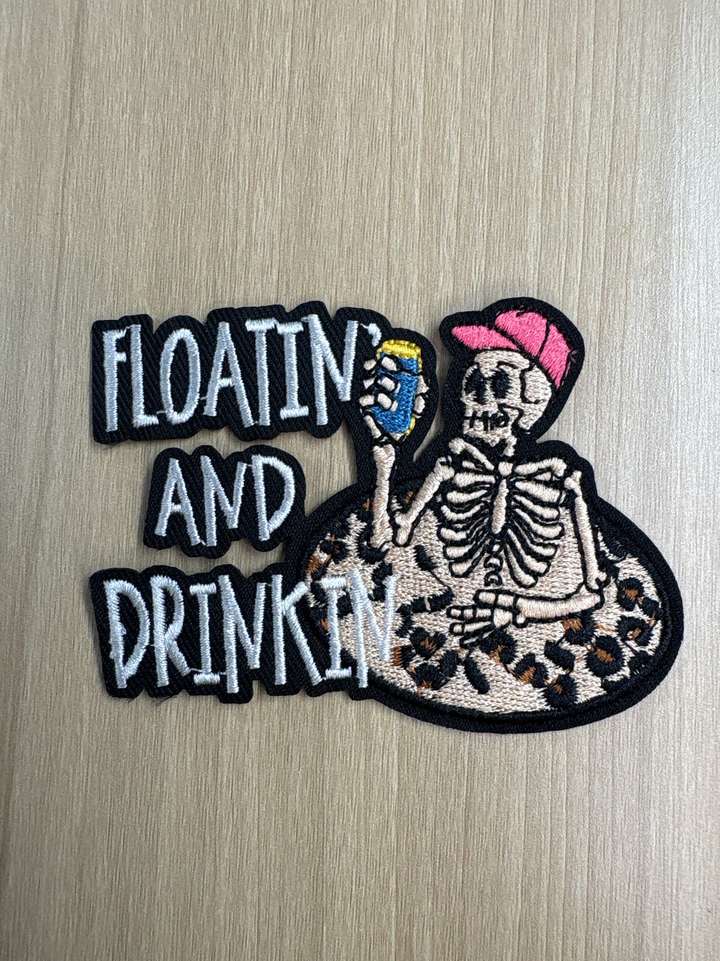 Skeleton 2” iron on patches