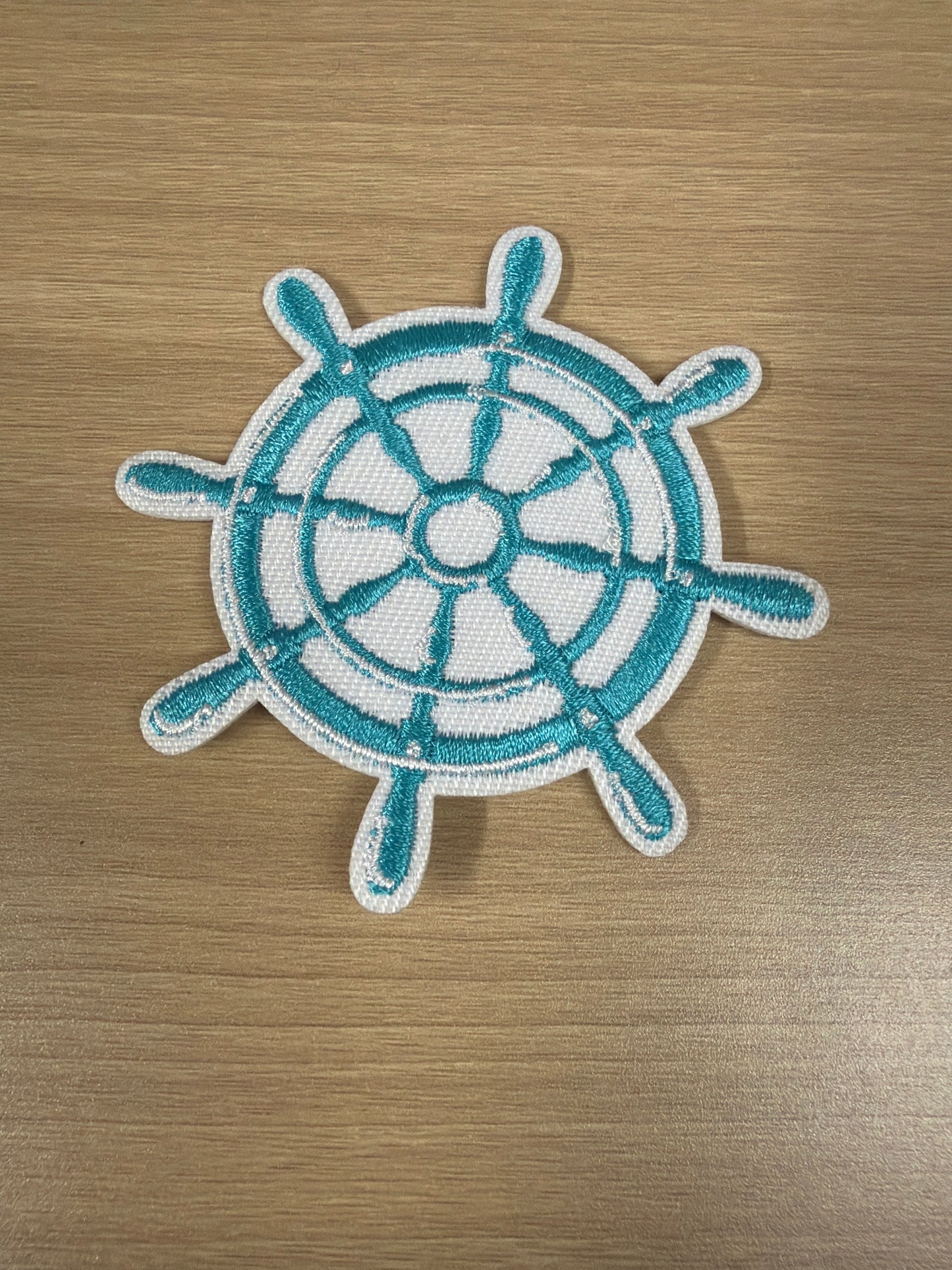 Nautical Ship Wheel Iron On Patch – Cruise Vacation Outfit