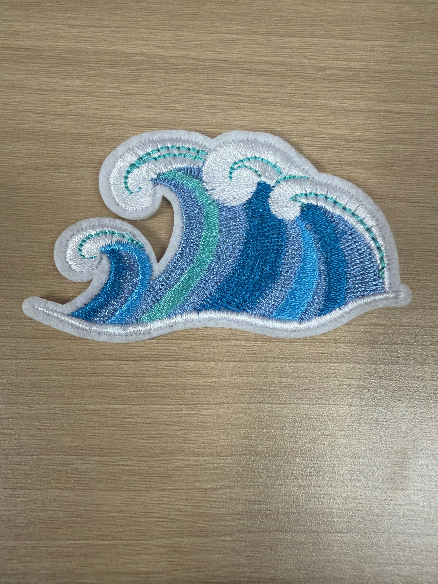 Ocean Wave Iron On Patch – Beach Lover Summer Aesthetic