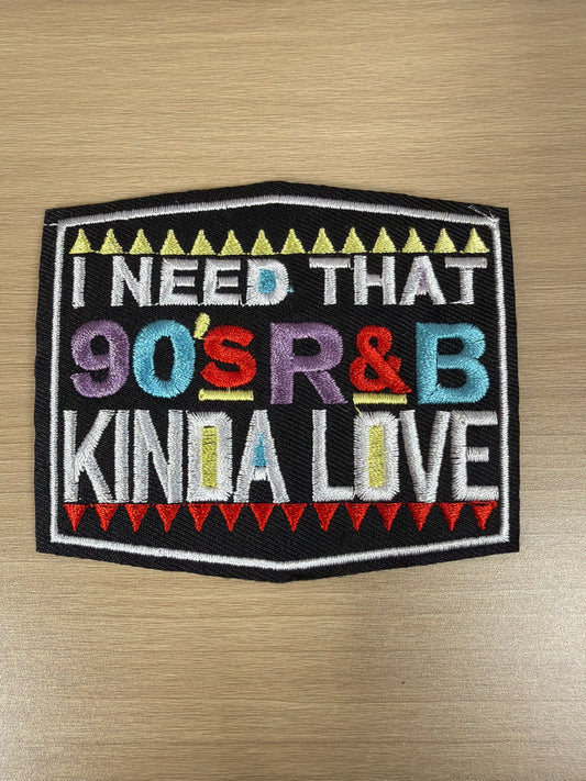 R&B Kind Of Love Retro Iron On Patch – Music Lover Aesthetic