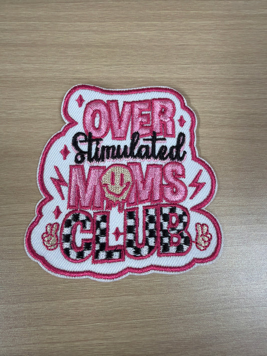 Overstimulated Iron On Patch – Mental Health Humor Patch
