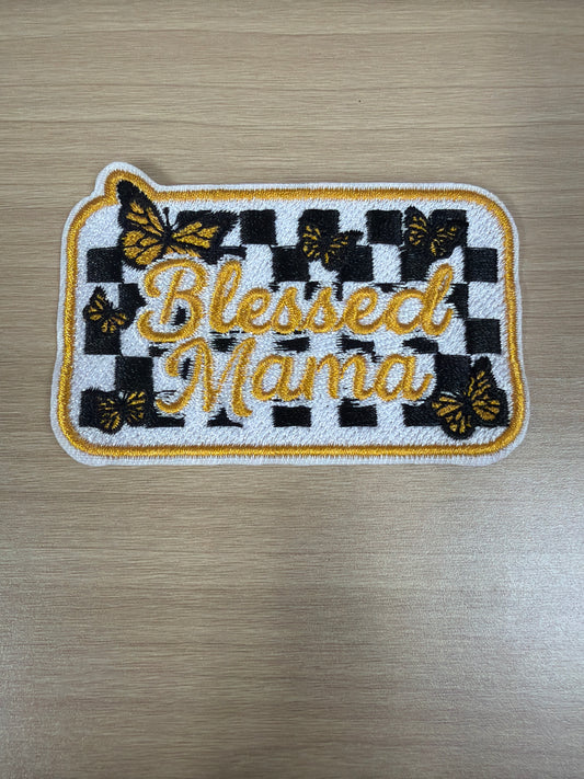Blessed Mama Iron On Patch – Cute Mom Life Aesthetic Patch