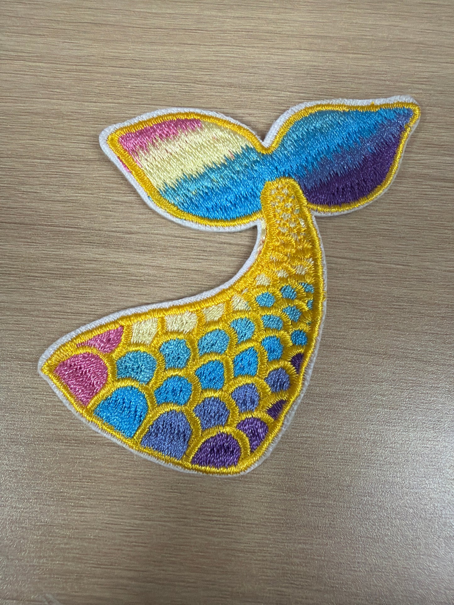 Mermaid Tail Iron On Patch – Beachy Coastal Fantasy Aesthetic