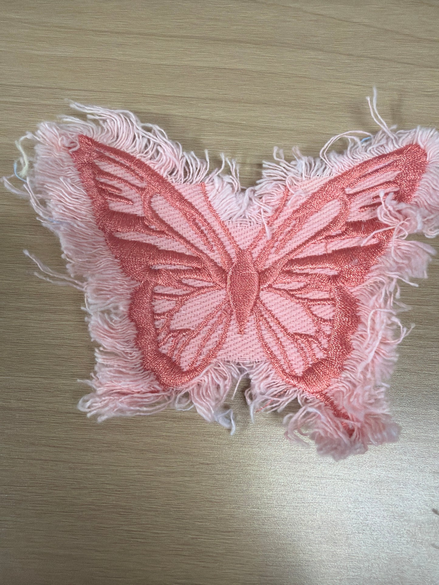 Pink Butterfly Iron On Patch – Feminine Aesthetic Patch