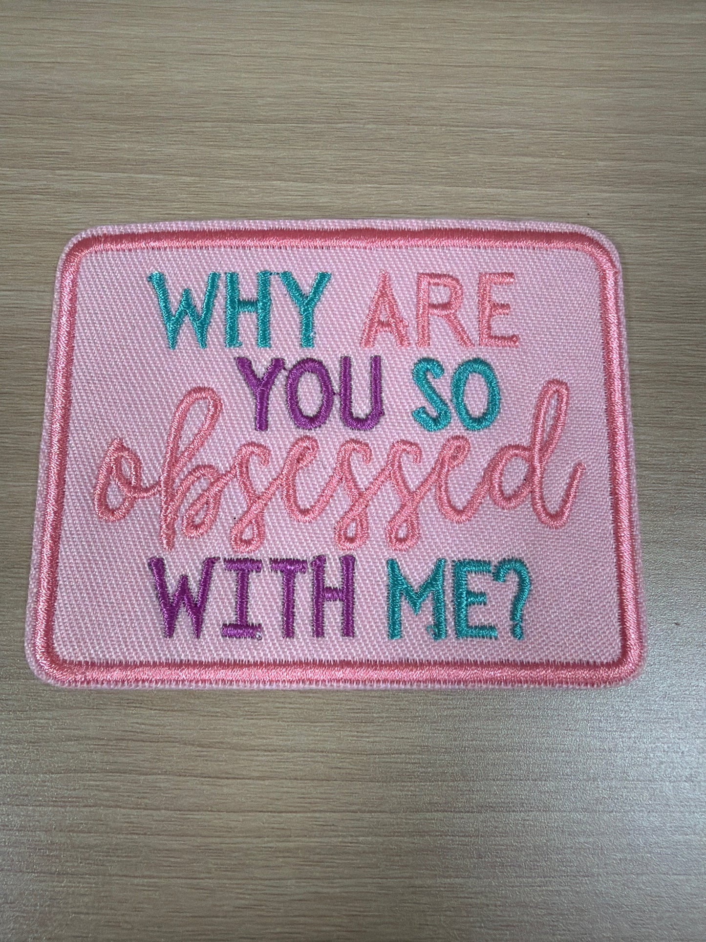 Obsessed Iron On Patch – Cute Aesthetic Quote Patch