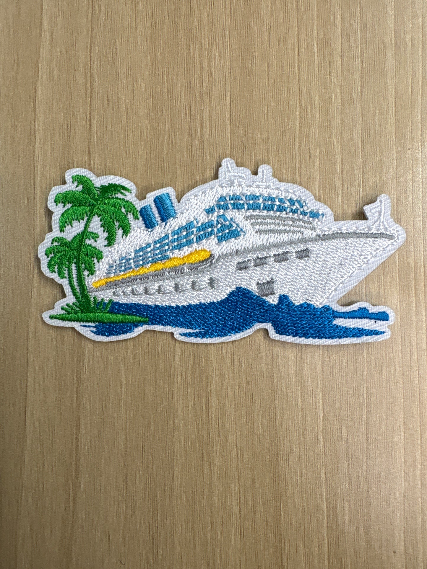 Cruise ship 2” iron on patch