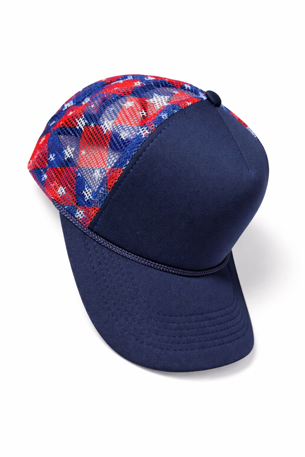 Patriotic Stars Trucker Hat | Custom Patch Hat Base
