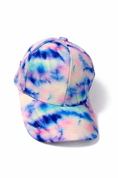 Cotton Candy Tie Dye Baseball Cap | Adjustable Strap Hat