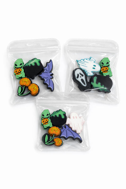 Halloween Mystery Mix Stanley Straw Toppers – Random 4 Pack | Spooky Cup Straw Covers