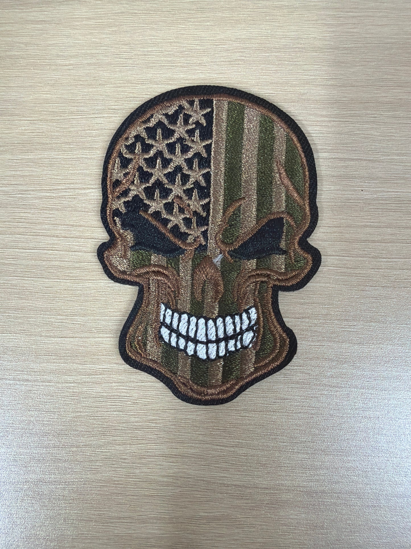 Skull Aesthetic Iron On Patch – Biker Gothic Streetwear Style