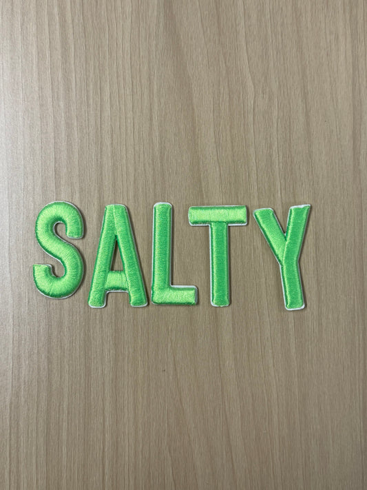 4” “Salty” Iron On Patches