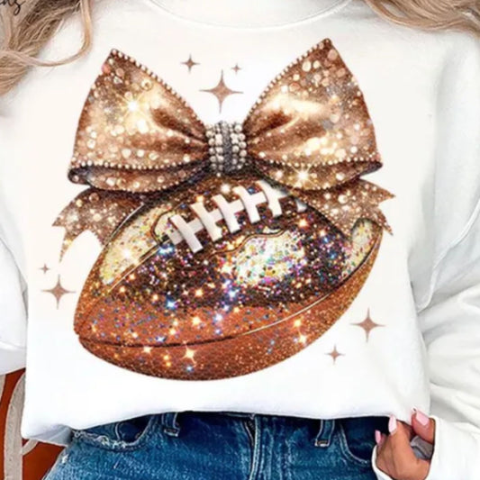 Glitter Screen Print Glitter Football