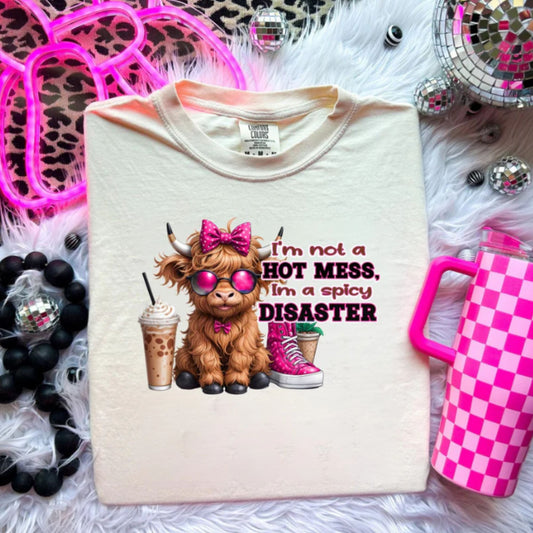 Glitter Screen Print Hot Mess